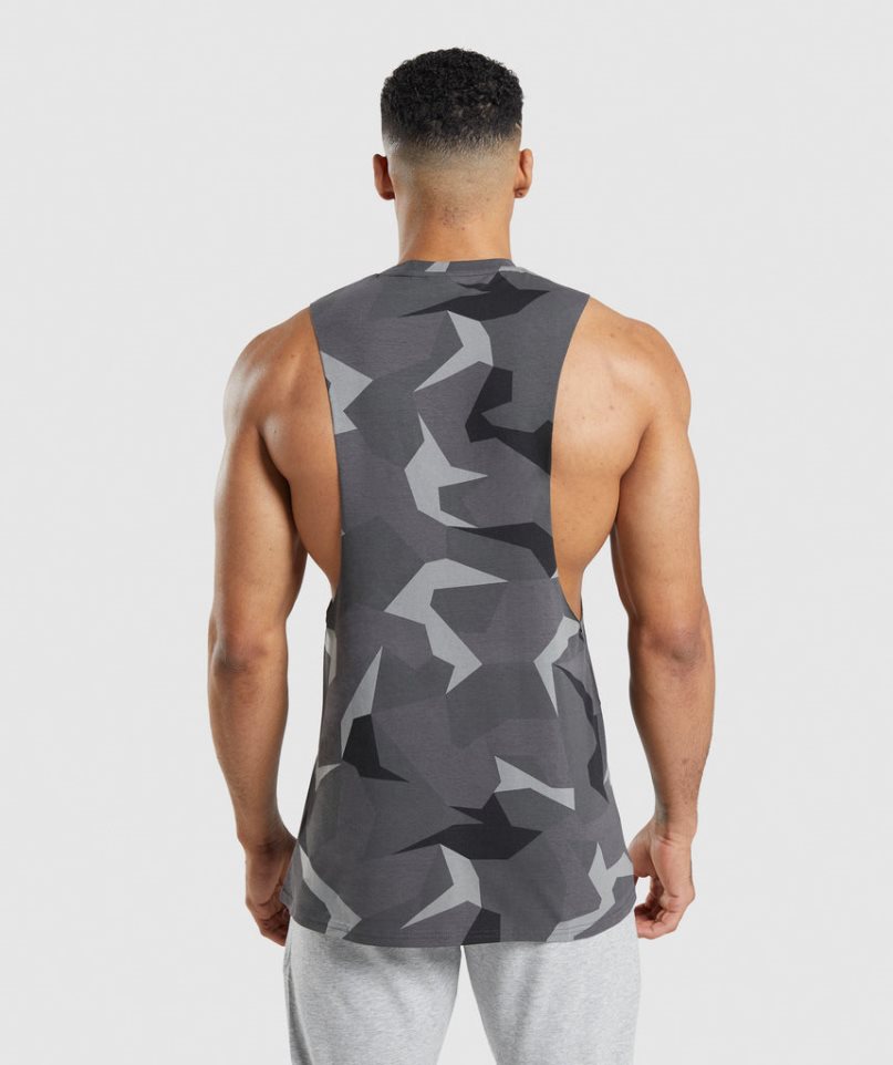 Podkoszulki Gymshark Critical Drop Arm Męskie Camo | PL 852BRD